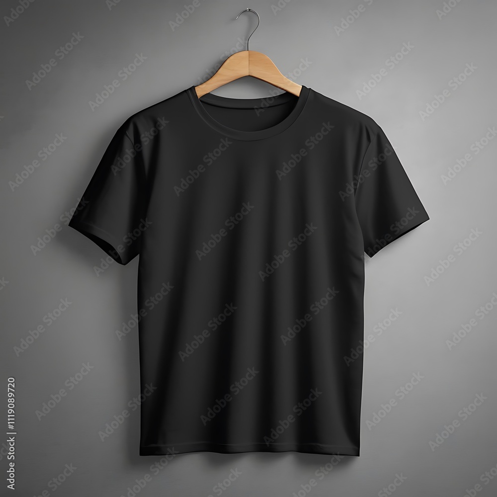 Realistic black tshirt mockup Realistic black tshirt mockup