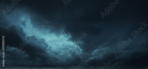 Fototapeta Naklejka Na Ścianę i Meble -  Dark clouds a stormy sky dark gray and black