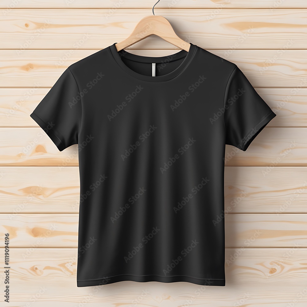 Realistic black tshirt mockup Realistic black tshirt mockup