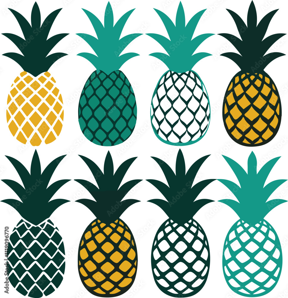 Fototapeta premium pineapple isolat, pineapple icon, vector pineapple, tropical fruit, pineapple illustration, pineapple logo, fruit design, pineapple vector, exotic fruit, tropical icon, pineapple texture, pineapple b