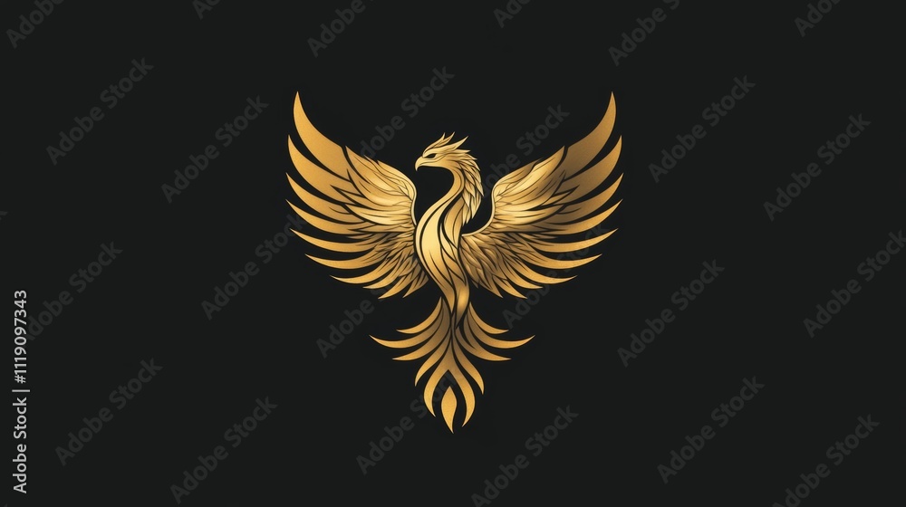 Captivating logo featuring a powerful phoenix Captivating logo featuring a powerful phoenix