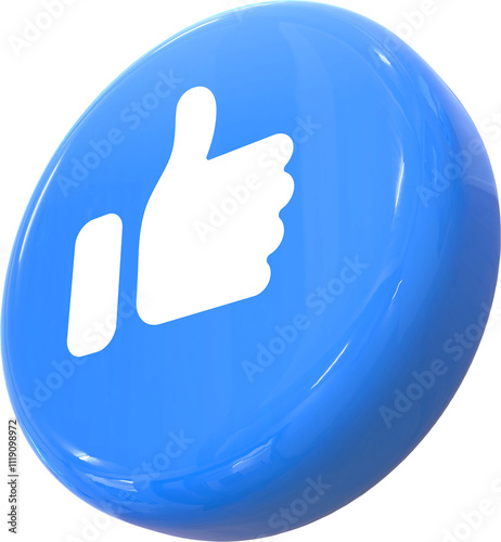 Like icon 3D