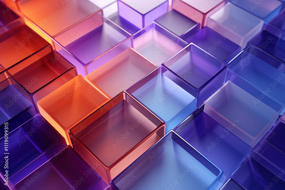 Amazing abstract background with cubes Amazing abstract background with cubes