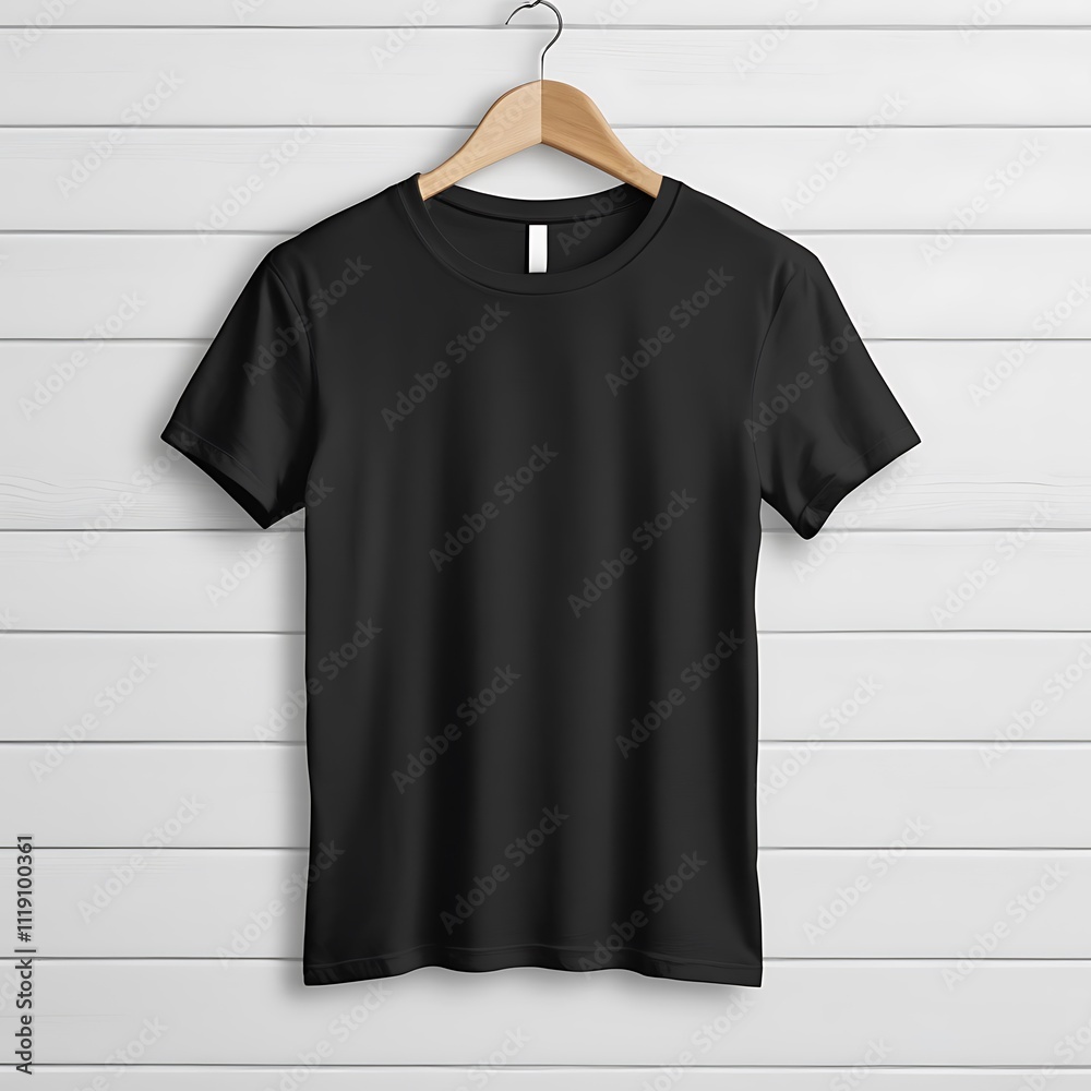 Black t-shirt mockup front and back Black t-shirt mockup front and back