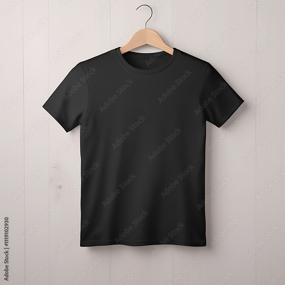 black t shirt mockup