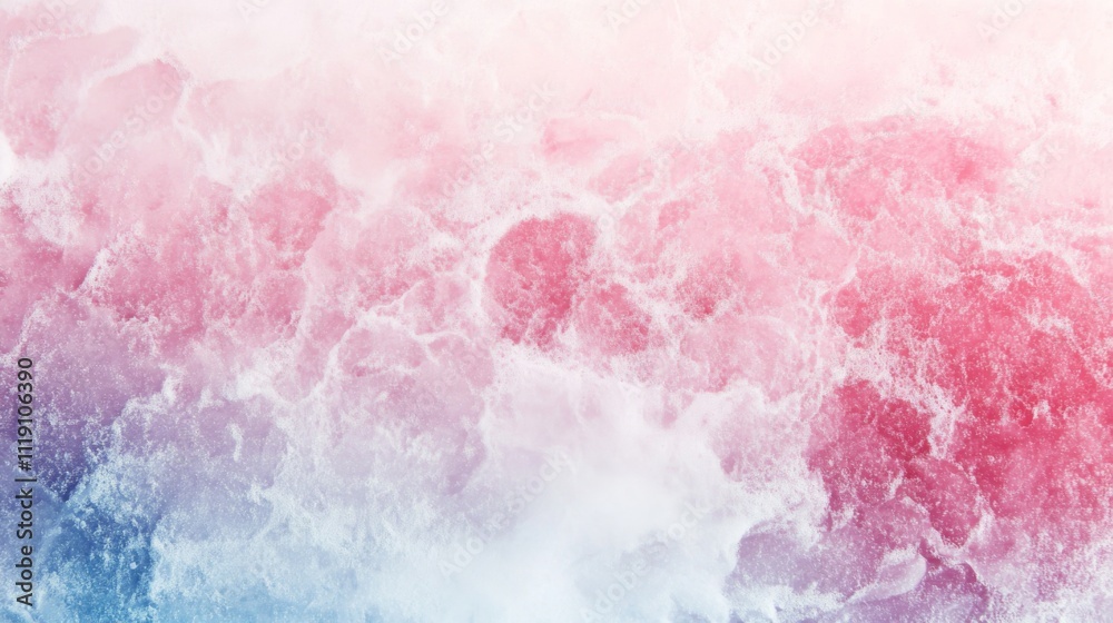 Fototapeta premium Abstract Ocean Waves Texture with Red and Blue Gradient Colors
