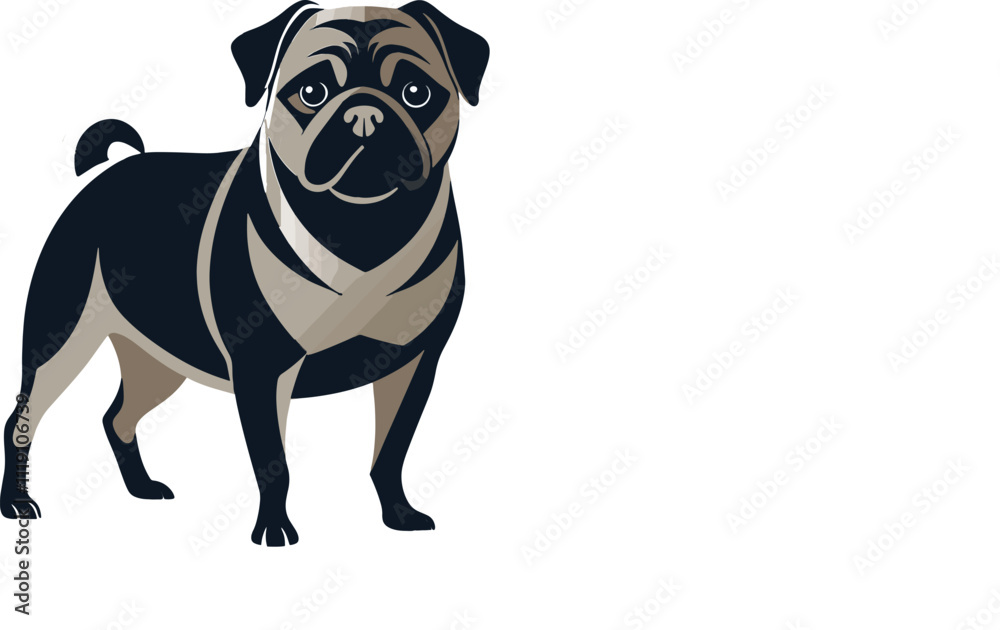 Fototapeta premium dog icon, vector dog, pet illustration, EPS 10, dog silhouette, dog logo, loyal pet, animal vector, pet symbol, dog graphic, domestic animal, dog design, dog background, canine icon, dog texture, pet 