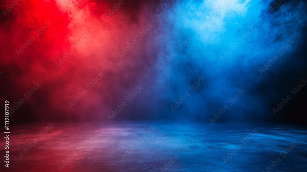 Vibrant Red and Blue Smoke Background for Creative Projects Vibrant Red and Blue Smoke Background for Creative Projects