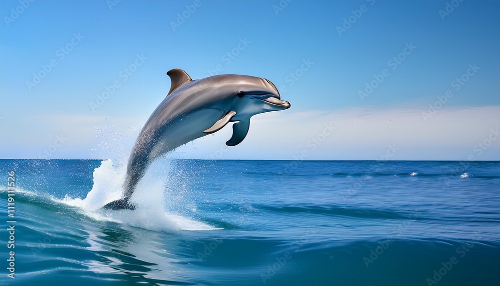 Fototapeta premium dolphin jumping in the water