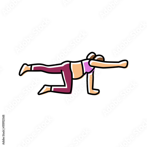 kegel exercises pregnant fitness color icon vector. kegel exercises pregnant fitness sign. isolated symbol illustration
