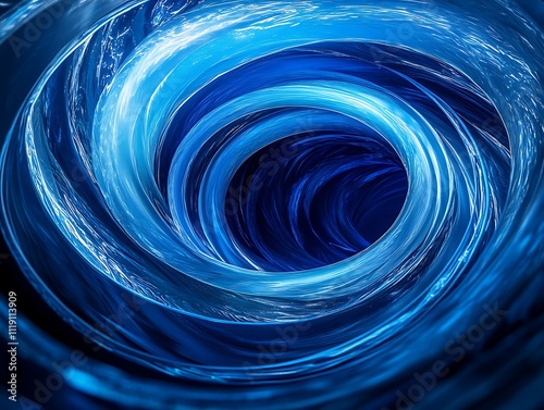Quantum Light Tunnel: A Vortex of Blue Energy