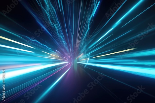 Dynamic Abstract Light Speed Burst