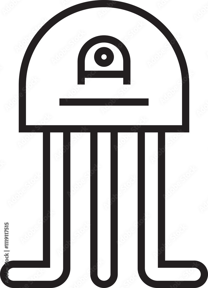 Cute Monster Character Line Art Cute Monster Character Line Art