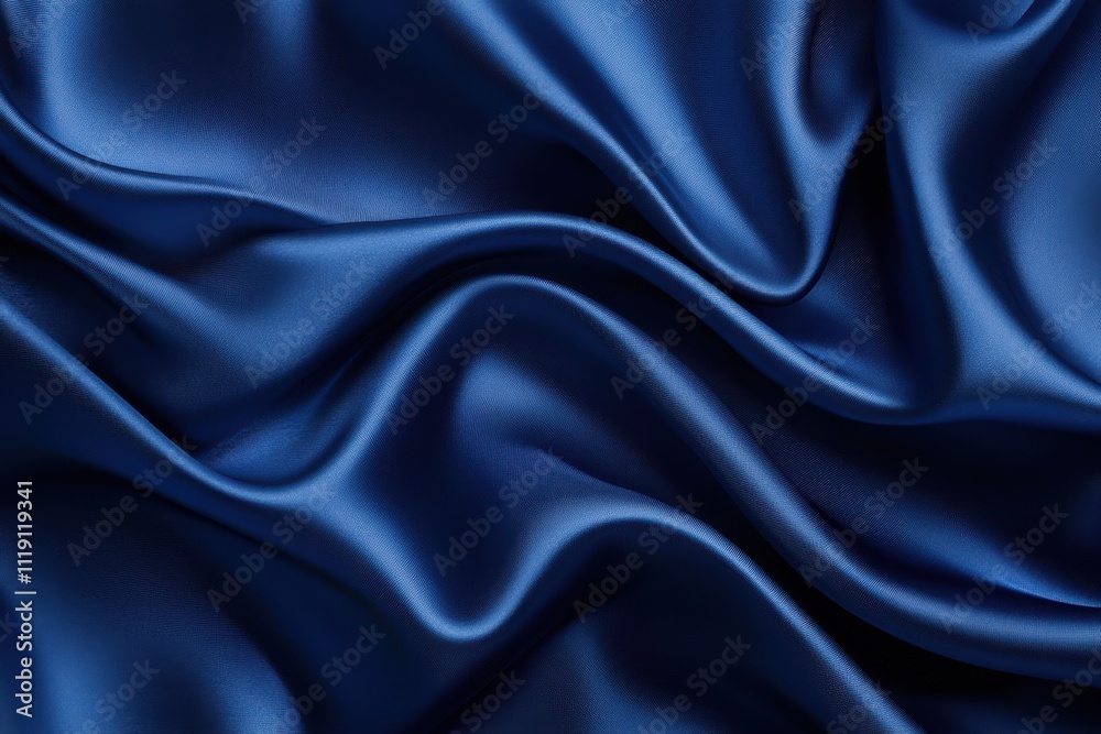 Luxurious deep blue satin fabric, elegantly draped. Perfect for backgrounds, fashion, or luxury product presentations. Luxurious deep blue satin fabric, elegantly draped. Perfect for backgrounds, fashion, or luxury product presentations.