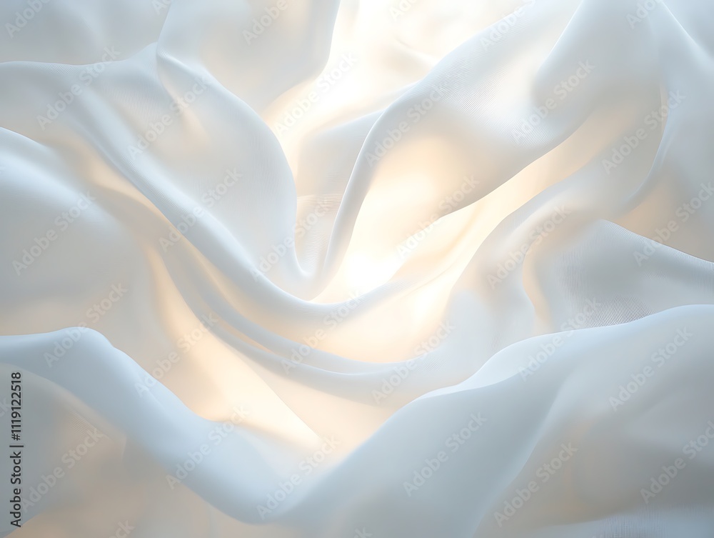 Obraz premium Glowing Waves of Satin Dreams