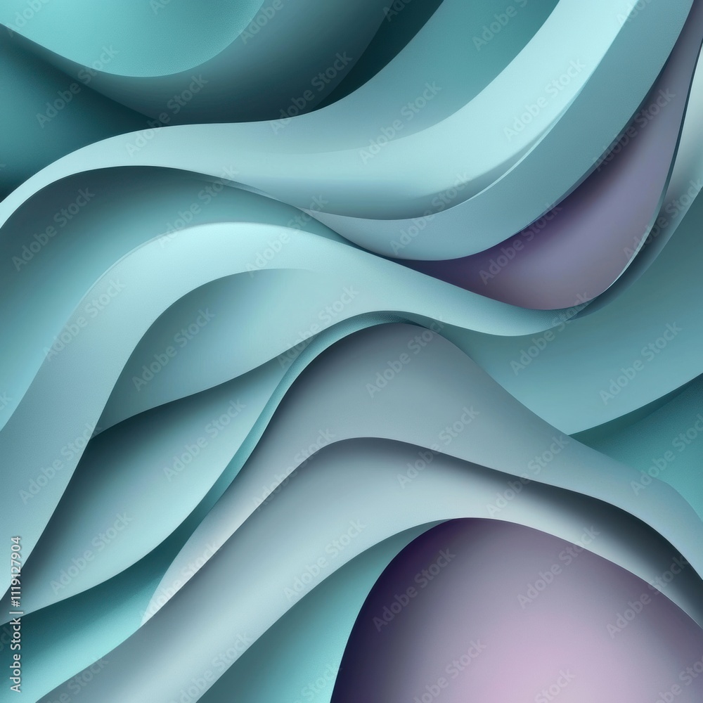 Fototapeta premium Dynamic waves of color abstract digital art online gallery modern design close-up view creative expression