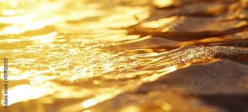 Golden Hour Water: A Sunlit Ripple