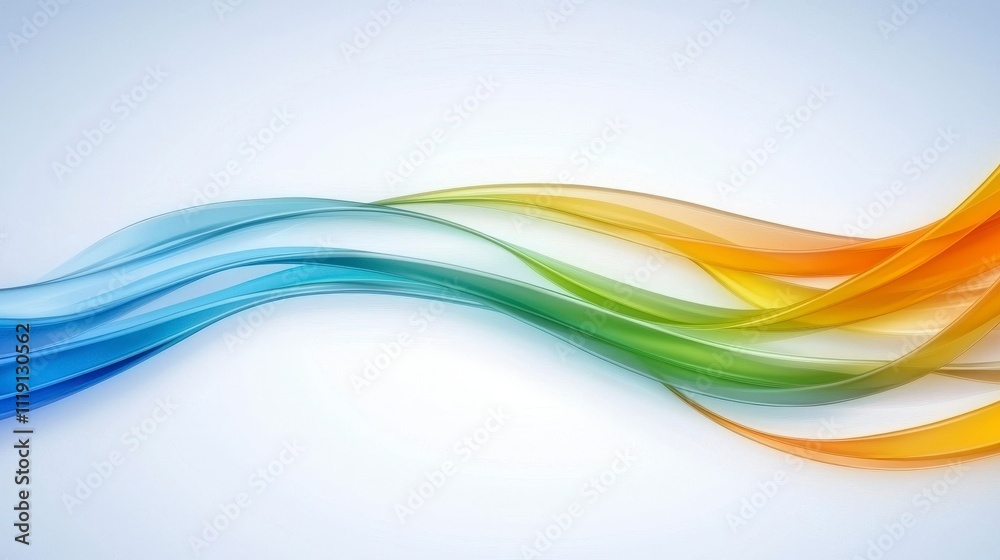 Obraz premium Abstract Colorful Waves Vibrant Swirls Background Design
