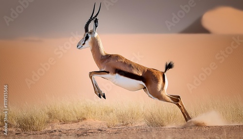impala antelope in sunset