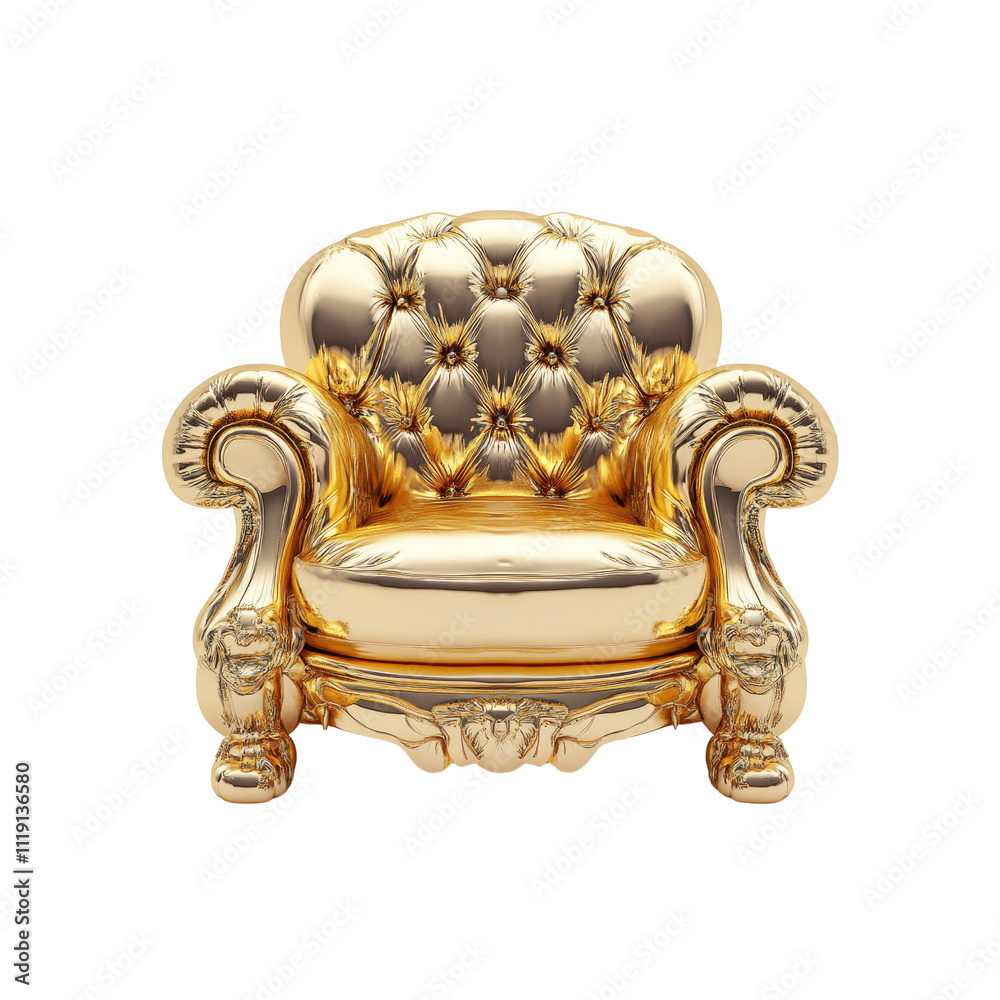 Luxurious Gold Armchair Opulence and Elegance Luxurious Gold Armchair Opulence and Elegance