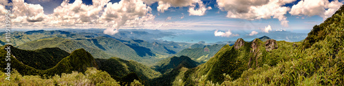 Panoramic view of the Macela stone and Costa Verde, in the city of Cunha, in the interior of São Paulo - Brazil photo