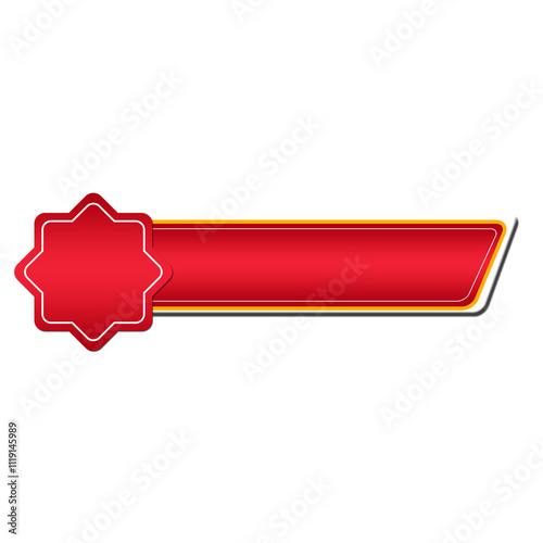 set of label Lower third Text Box Label