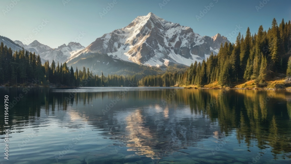 Serene Mountain Landscape Serene Mountain Landscape