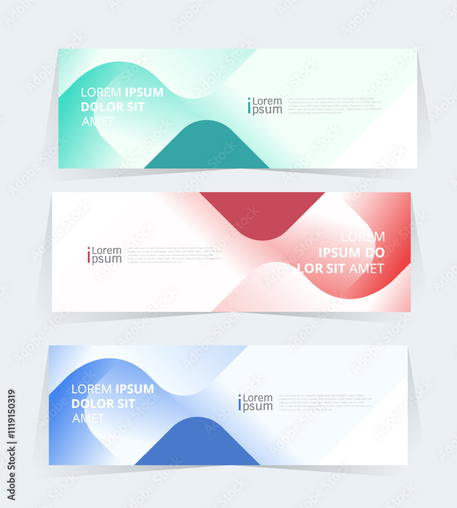 Fototapeta premium Geometric banner design with Vector presentation template. 