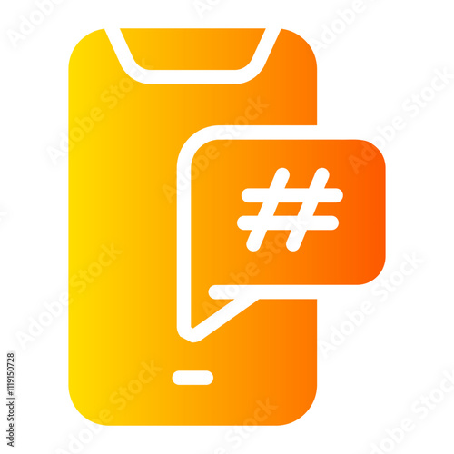 hastag Gradient icon