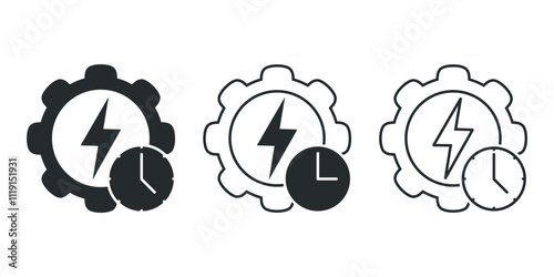 Energy efficiency icon. Illustration vector