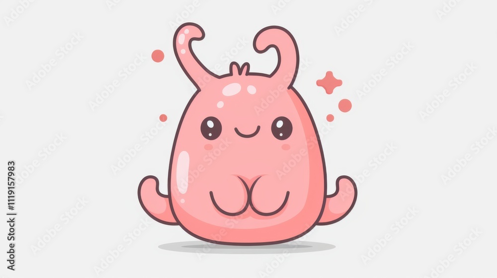 Cute Monster Mayhem: A Simple Cartoon Illustration Cute Monster Mayhem: A Simple Cartoon Illustration
