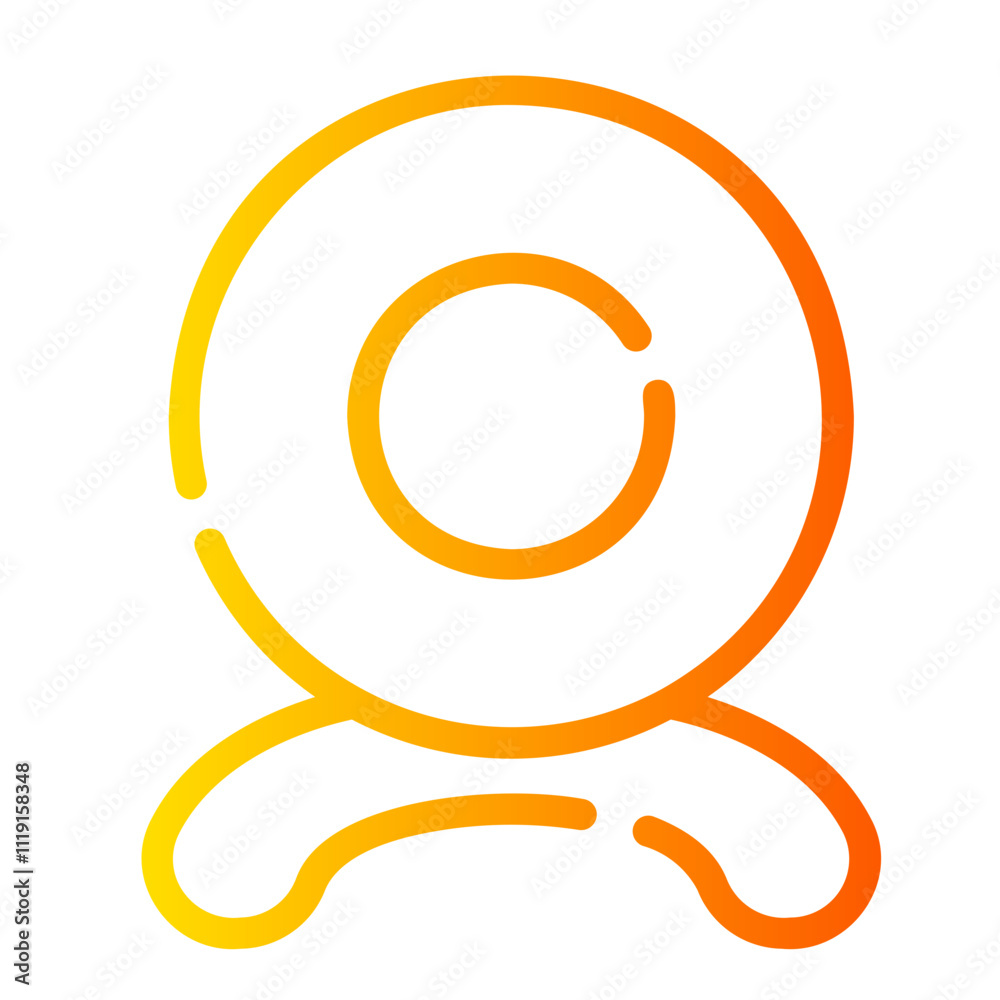 web cam Line Gradient Icon web cam Line Gradient Icon