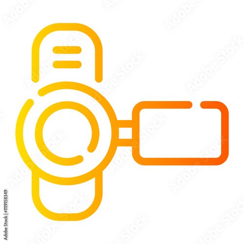 camcorder Line Gradient Icon