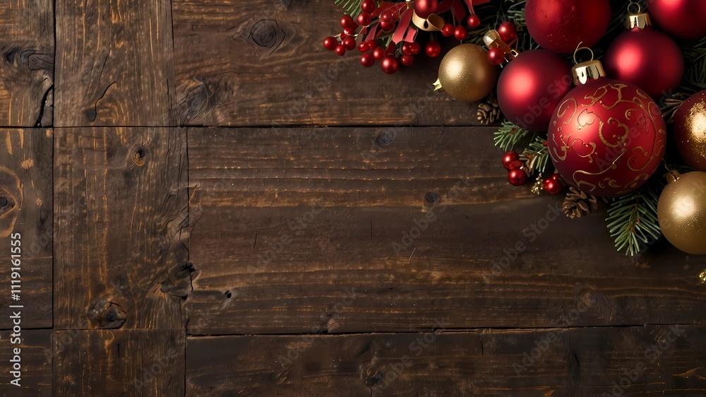 Christmas decoration wooden background art Christmas decoration wooden background art