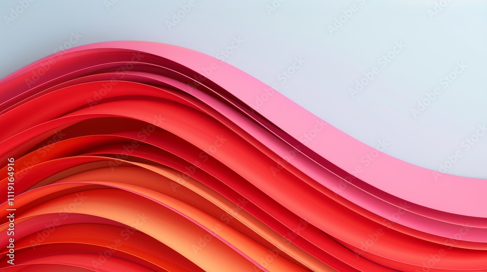 Colorful wavy pattern in red and pink tones Colorful wavy pattern in red and pink tones