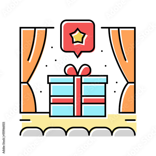 social events agency color icon vector. social events agency sign. isolated symbol illustration