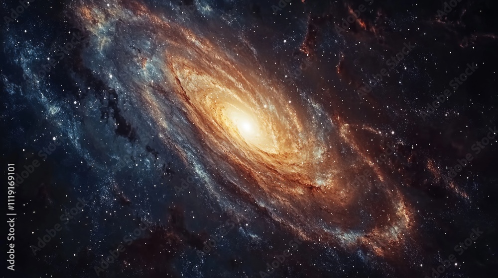 Andromeda Galaxy Stunning Spiral Nebula Space Exploration Cosmic Background Andromeda Galaxy Stunning Spiral Nebula Space Exploration Cosmic Background