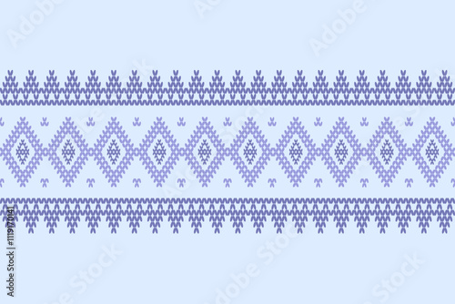 Ikat ethnic geometric abstract embroidery oriental traditional knitted pattern. Native geometry decorative design for fabric, wallpaper, background, interior, decoration, texture, border decor, print