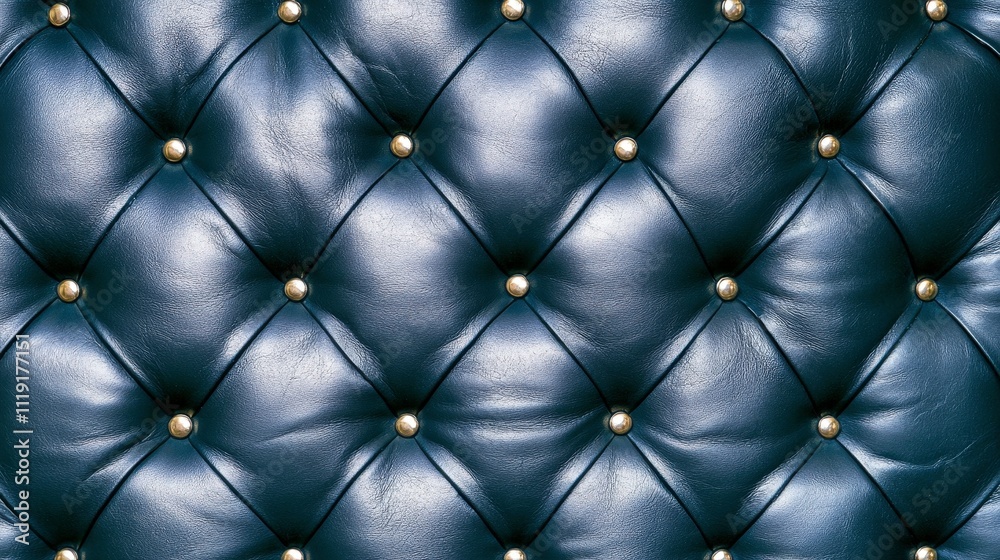 Luxurious Dark Blue Leather Upholstery Texture Background Diamond Pattern Tufted Button Luxurious Dark Blue Leather Upholstery Texture Background Diamond Pattern Tufted Button