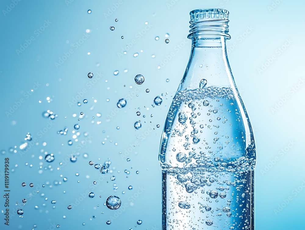 Pure Hydration: A Crystal Clear Bottle of Fresh Water Pure Hydration: A Crystal Clear Bottle of Fresh Water
