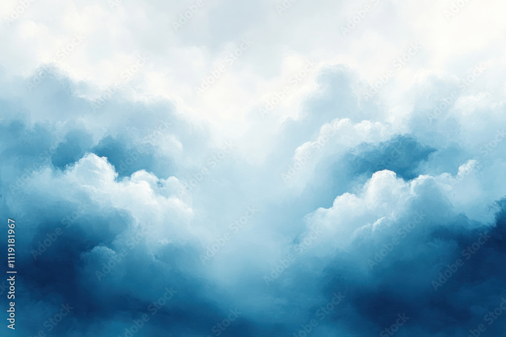 Dramatic blue and white cloudscape, heavenly scene. Dramatic blue and white cloudscape, heavenly scene.