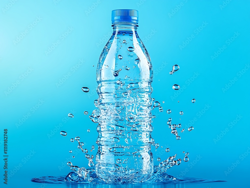 Pure Hydration: A Crystal Clear Bottle of Fresh Water Pure Hydration: A Crystal Clear Bottle of Fresh Water