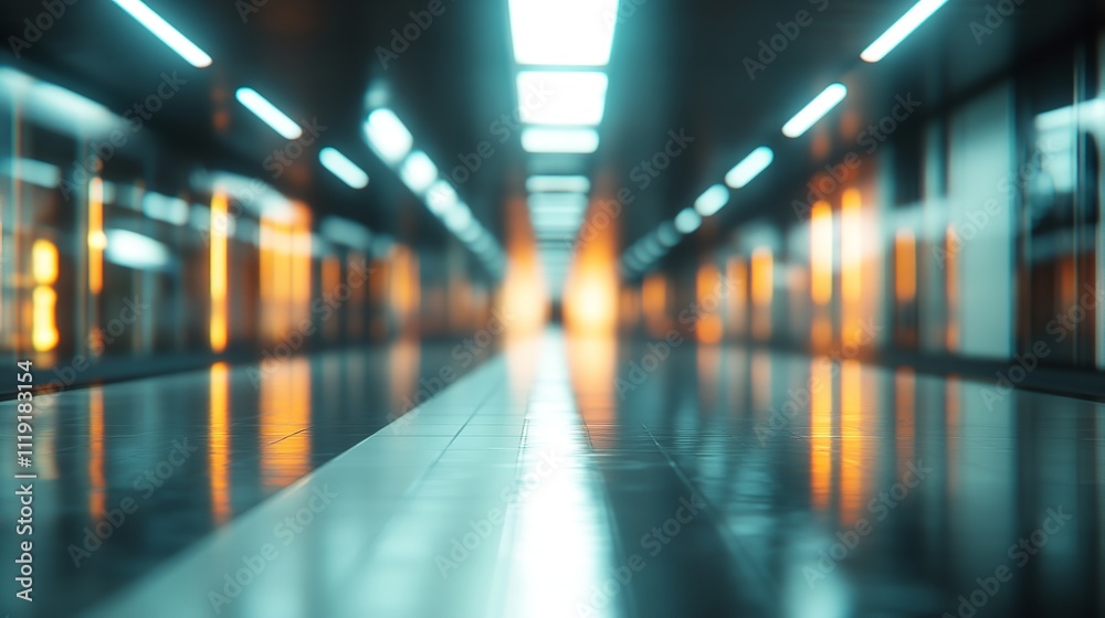 Futuristic Data Warehouse with Digital Interface Futuristic Data Warehouse with Digital Interface