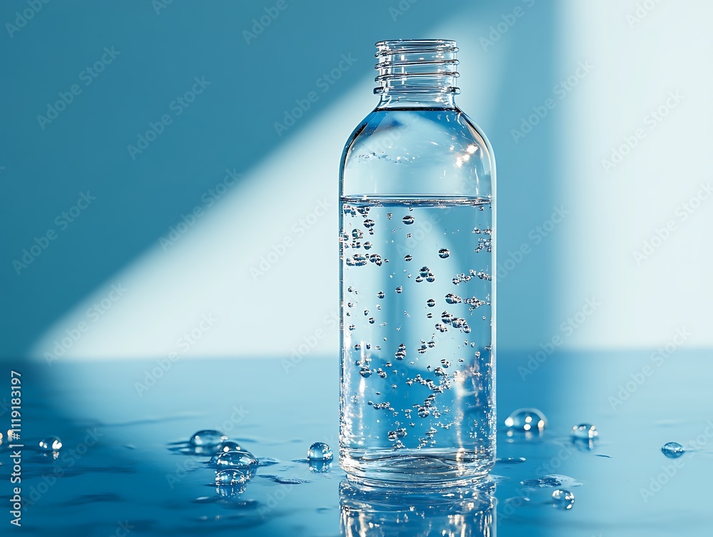 Pure Hydration: A Crystal Clear Bottle of Fresh Water Pure Hydration: A Crystal Clear Bottle of Fresh Water