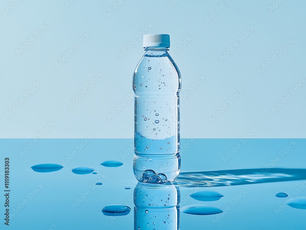 Pure Hydration: A Crystal Clear Bottle of Fresh Water Pure Hydration: A Crystal Clear Bottle of Fresh Water