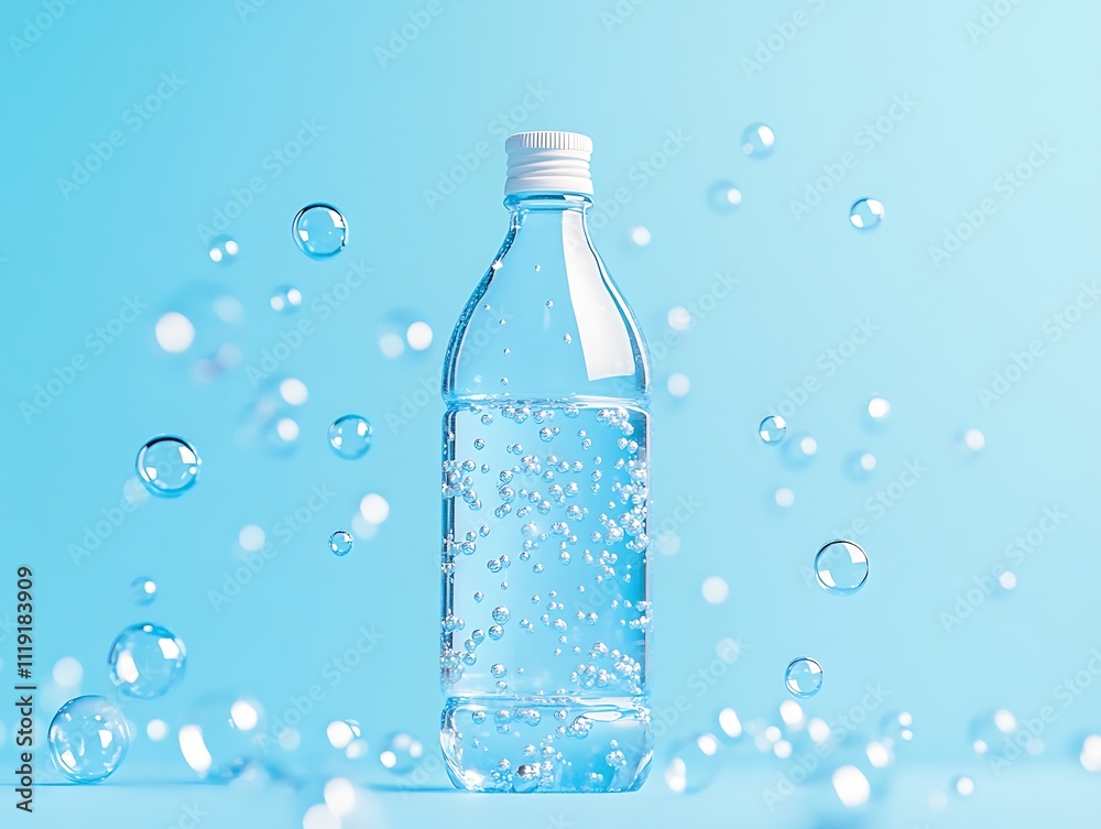 Pure Hydration: A Crystal Clear Bottle of Fresh Water Pure Hydration: A Crystal Clear Bottle of Fresh Water