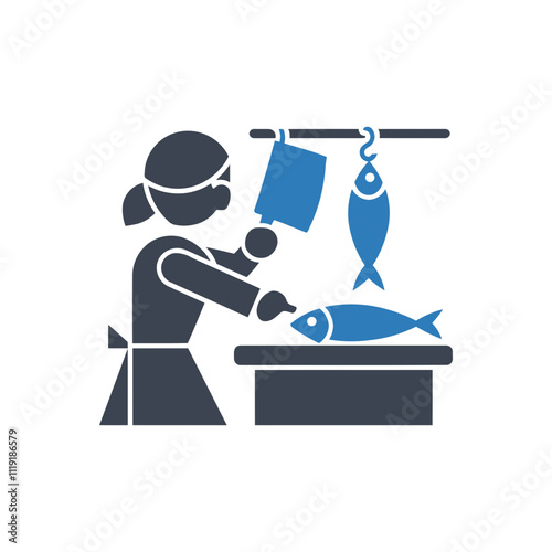 Fish Market Vendor icon