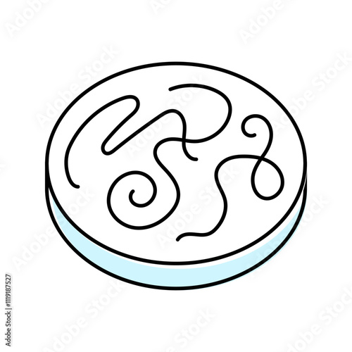 helminth worm parasite color icon vector. helminth worm parasite sign. isolated symbol illustration