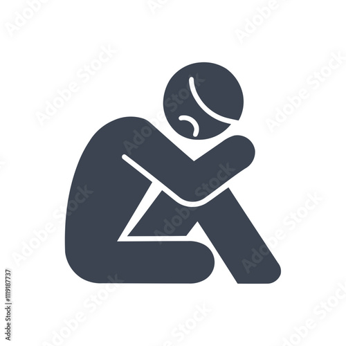 Sad Sitting icon