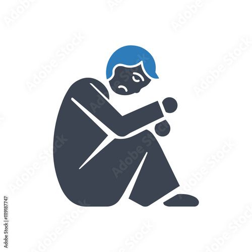 Depressed Sitting icon